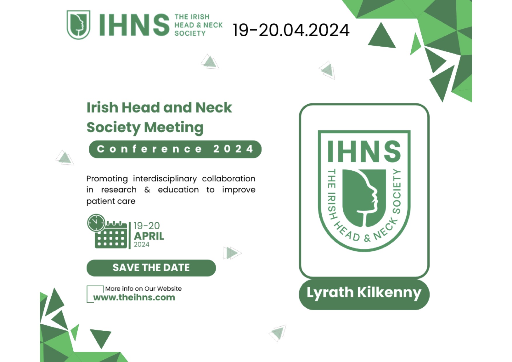 Ihns Target 3rd Irish Head and Neck Society Annual Conference 2024 - The Irish Head ...